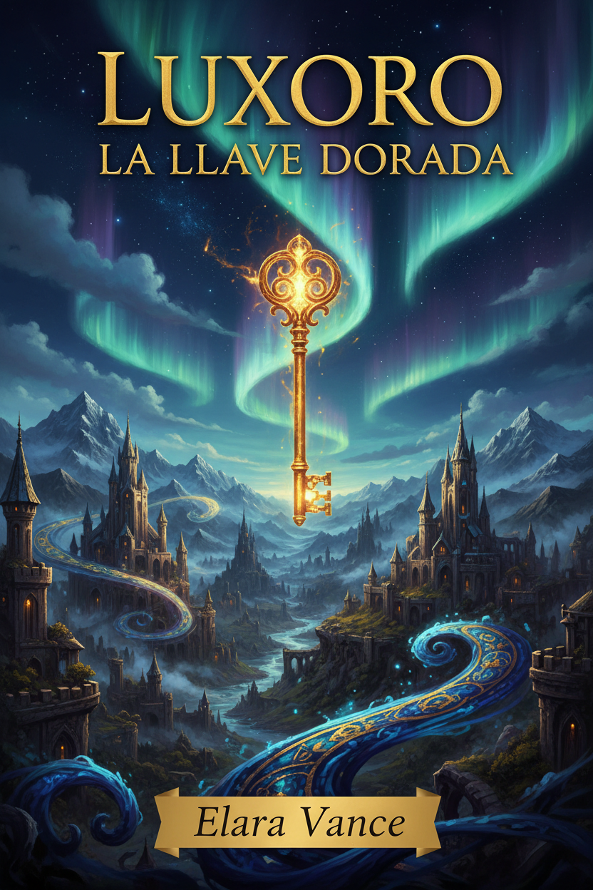 Portada de Luxoro: La Llave Dorada — novela de fantasía épica